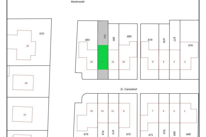 Plattegrond – Zr. Canisiahof 14, Steenwijkerwold