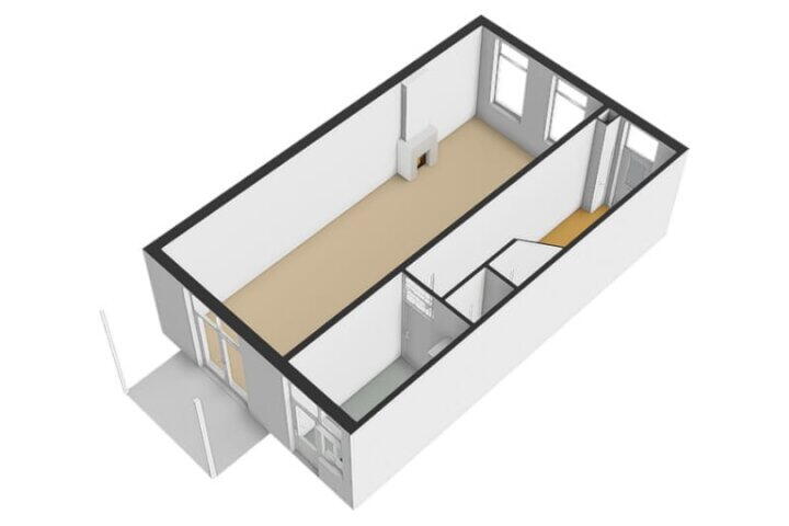 Plattegrond – Zuideinde 83, Meppel