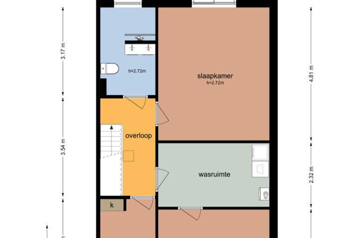 Plattegrond – Zuideinde 83, Meppel