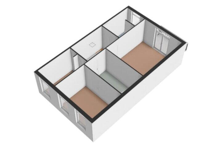 Plattegrond – Zuideinde 83, Meppel