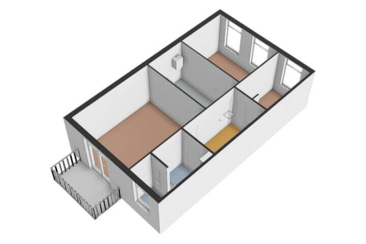 Plattegrond – Zuideinde 83, Meppel