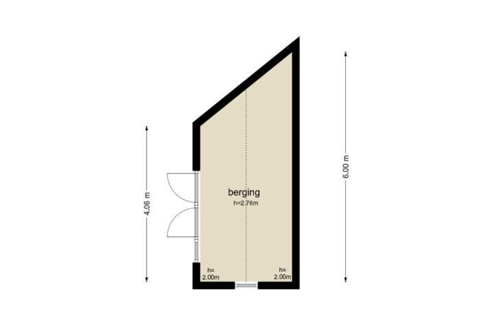 Plattegrond – Zuideinde 83, Meppel