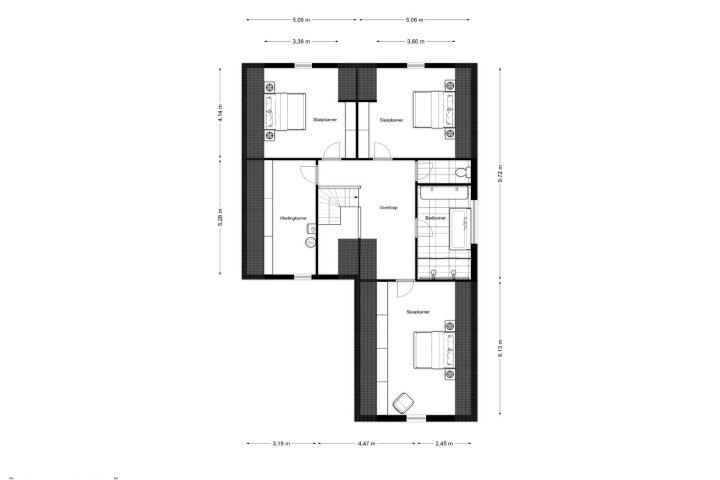 Plattegrond – Zuiderdwarsvaart 40, Drachten