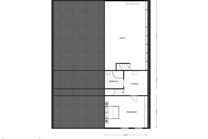 Plattegrond – Zuiderend 70, Drachten