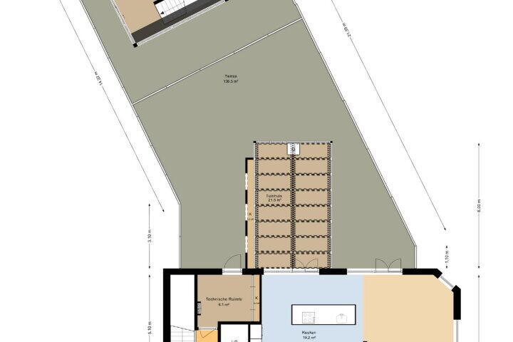 Plattegrond – Zuiderweg 3, Tolbert