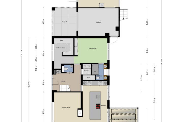 Plattegrond – Zuidkade 49, Boskoop