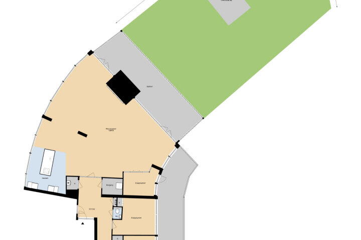 Plattegrond – Zuidland 61, Alphen aan den Rijn