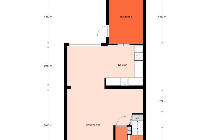 Plattegrond – Zulthereschweg 95, Roden