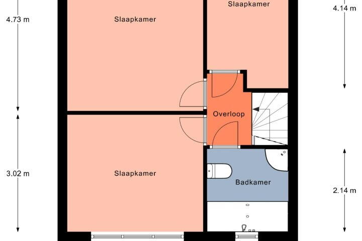Plattegrond – Zulthereschweg 95, Roden