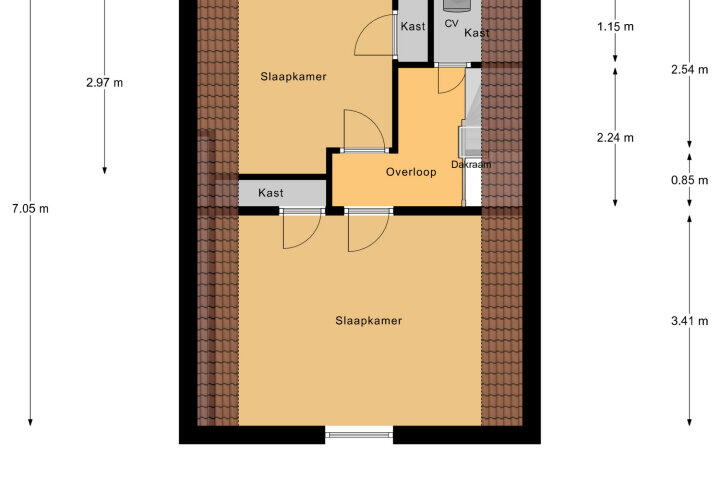 Plattegrond – Zusterstraat 31, Middelburg