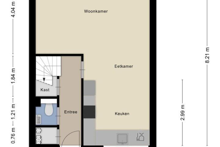 Plattegrond – Zwaluwstraat 151, Nijmegen