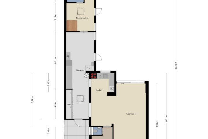Plattegrond – Zwaluwstraat 18, Wijchen