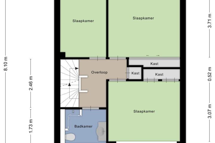 Plattegrond – Zwaluwstraat 18, Wijchen