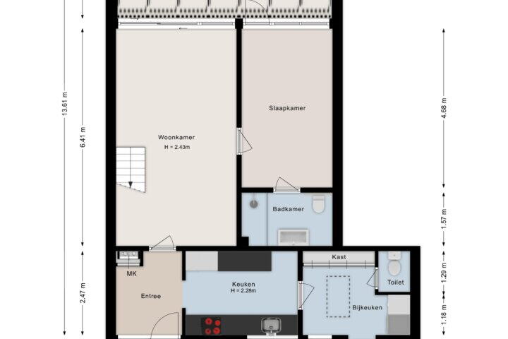 Plattegrond – Zwaluwstraat 38, Hardenberg