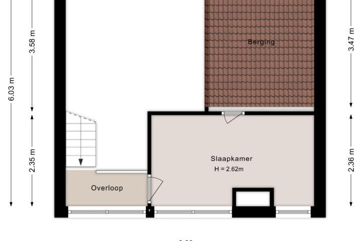Plattegrond – Zwaluwstraat 38, Hardenberg