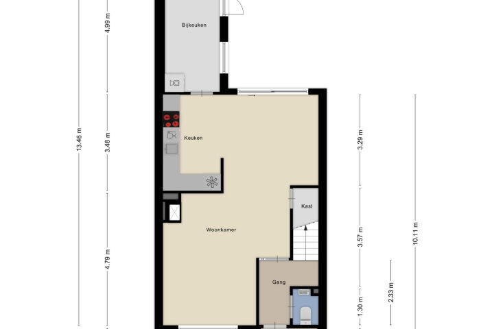 Plattegrond – Zwanenhorst 62, Grave