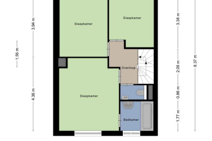 Plattegrond – Zwanenhorst 62, Grave