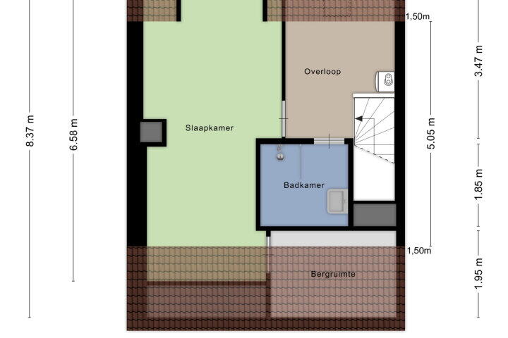 Plattegrond – Zwanenhorst 62, Grave