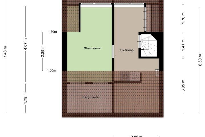Plattegrond – Zwanensingel 108, Wijchen