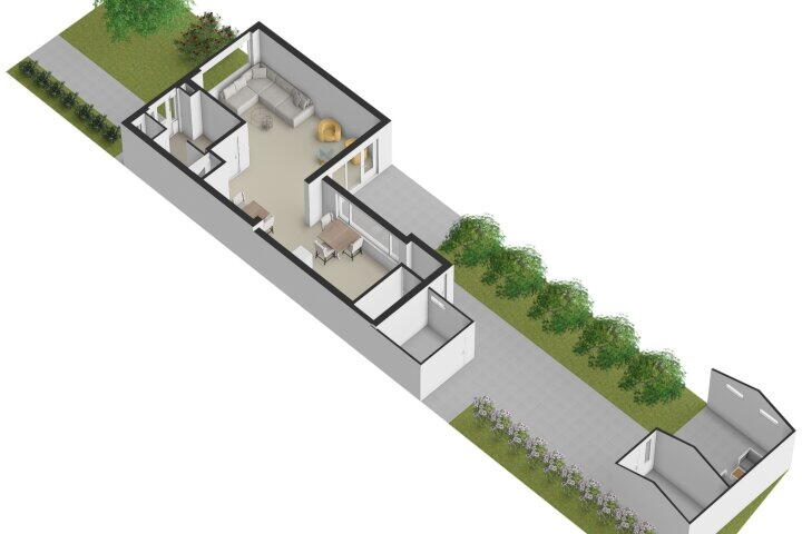 Plattegrond – Zwanensingel 16, Velp