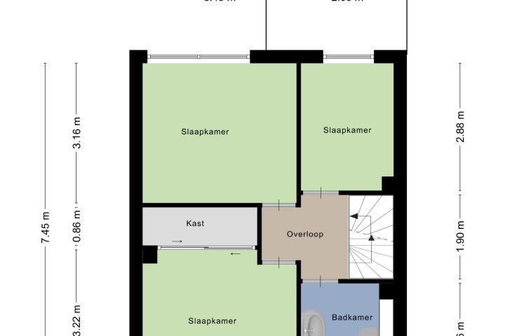 Plattegrond – Zwanensingel 41, Wijchen