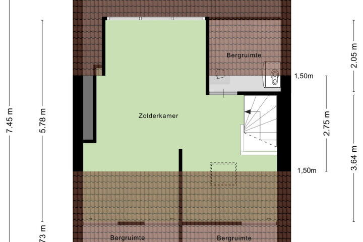 Plattegrond – Zwanensingel 41, Wijchen