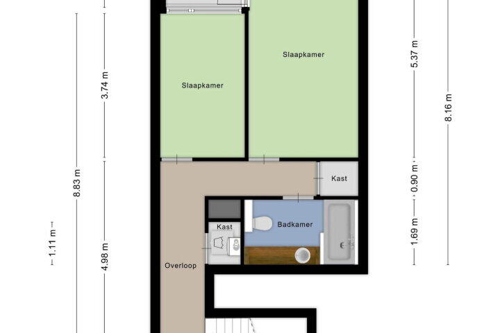Plattegrond – Zwanenstraat 20, Maastricht