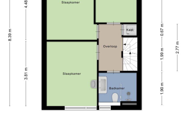 Plattegrond – Zwanenveld 7512, Nijmegen
