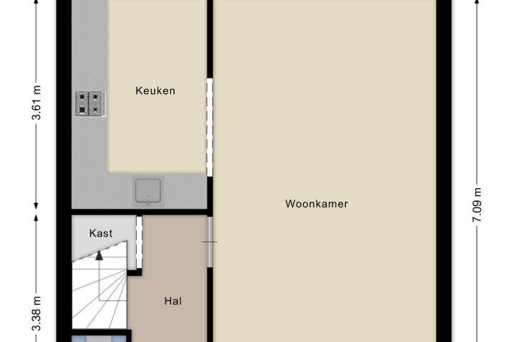 Plattegrond – Zwarte Berk 8, Zundert