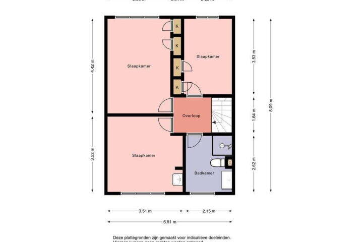 Plattegrond – Zwemmer 113, Drachten