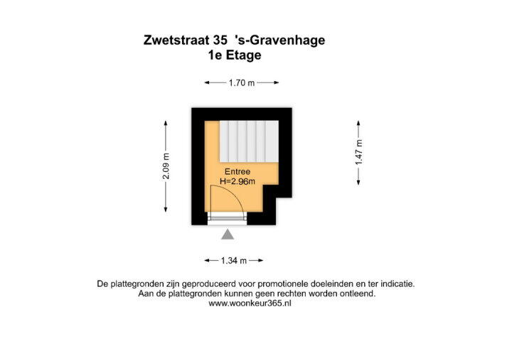 Plattegrond – Zwetstraat 35, 's-gravenhage